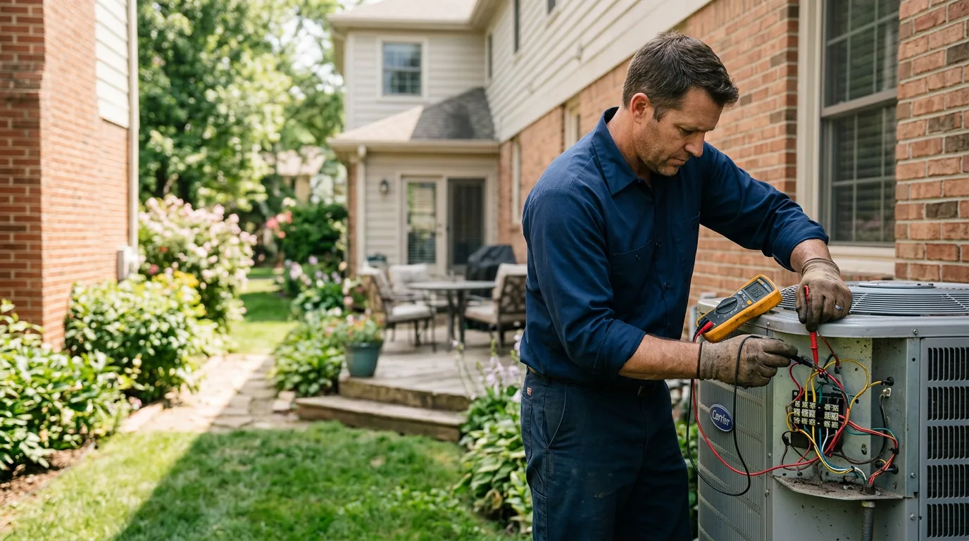 HVAC technician working near Providence Forge, VA